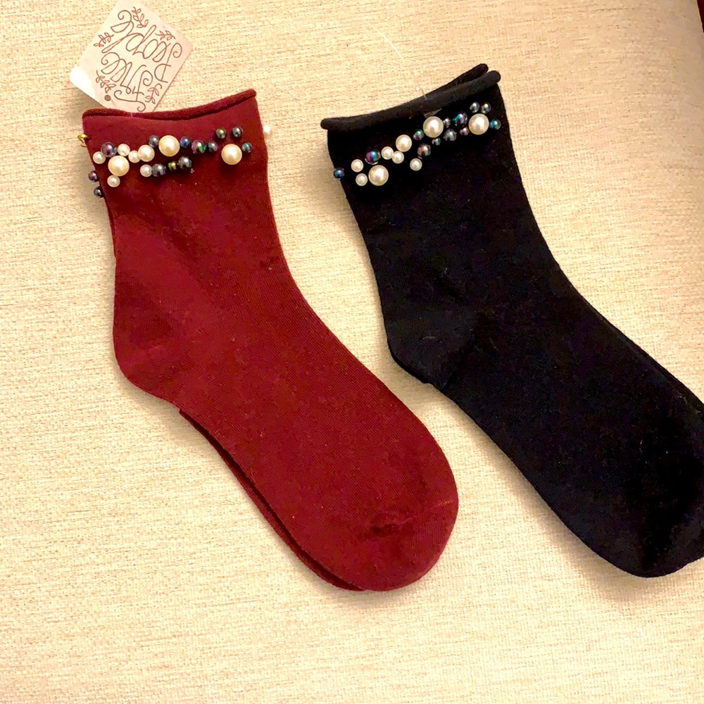 Free people palace pearl socks new